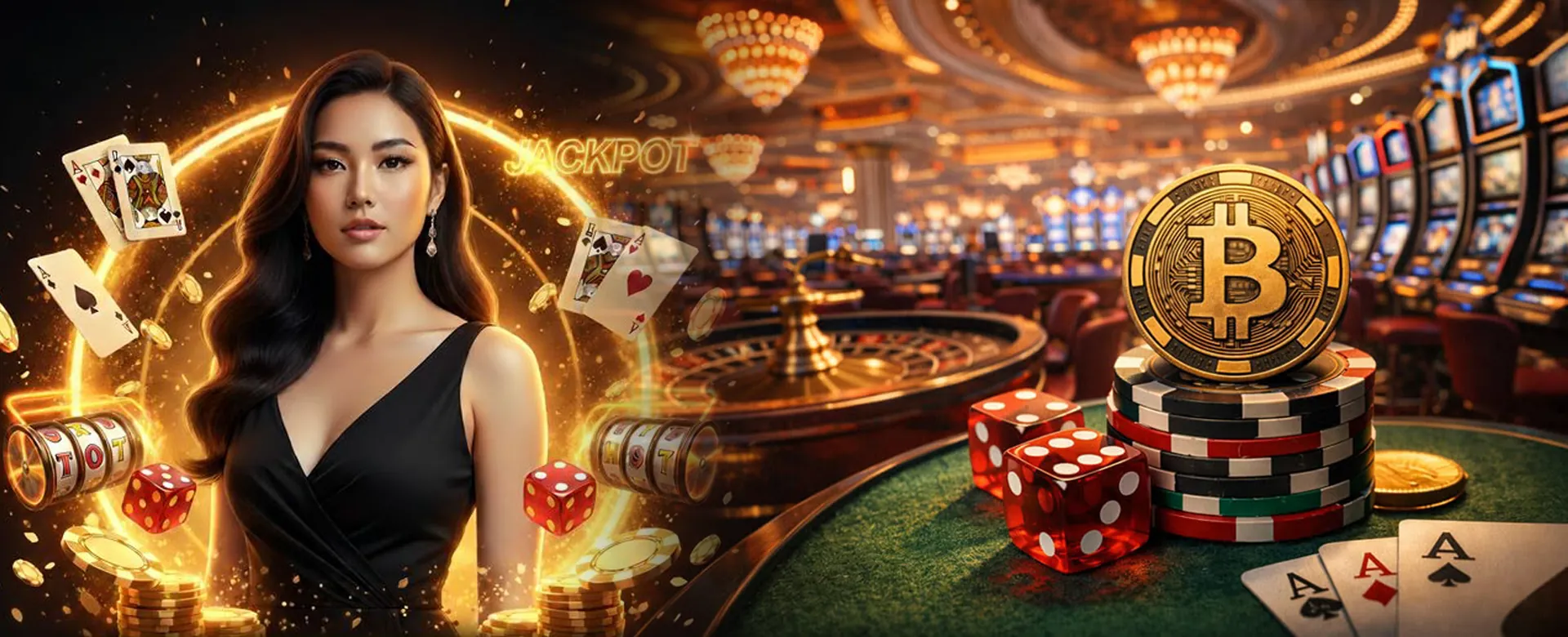 Luxurious casino table with cards and chips, highlighting 777pub's legitimate table games